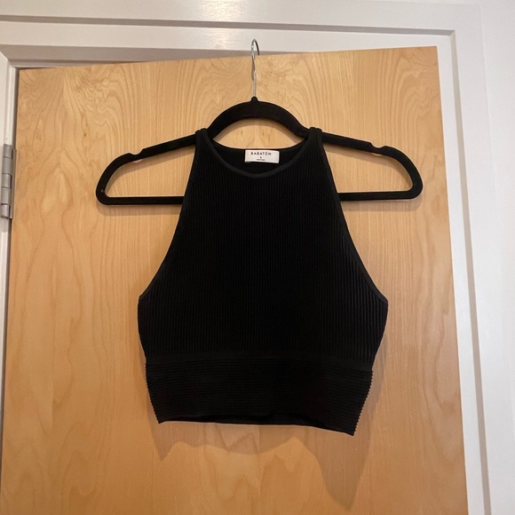 Aritizia Babaton Stefano Sculpt Knit Tank, Black, sz S - Picture 5 of 6